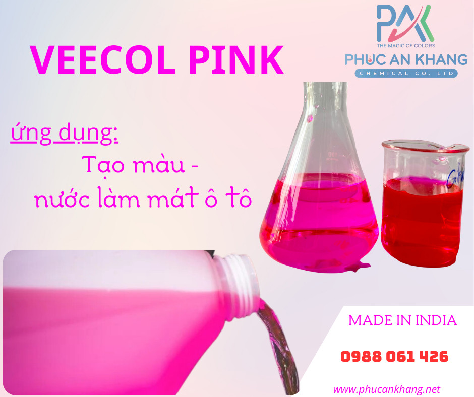 Veecol Pink - Bột Màu Phúc An Khang - Công Ty TNHH Hóa Chất Phúc An Khang